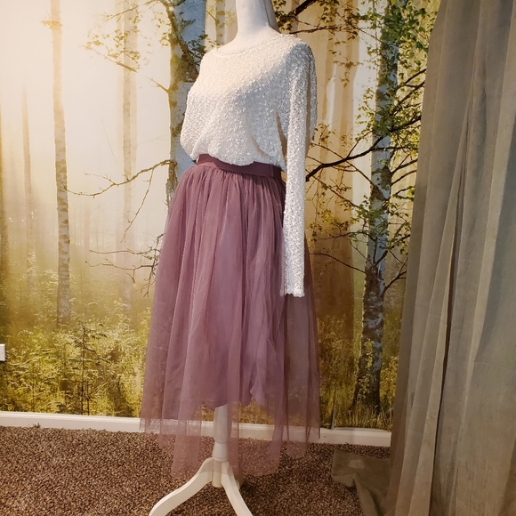 BOOHOO | Mauve Tulle Skirt - Picture 10 of 11